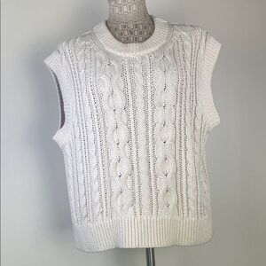 Velvet by Graham & Spencer  Cable Knit Sweater Vest